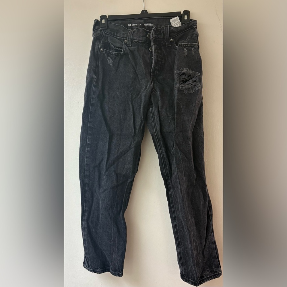 Distressed Black Women’s Old Navy Jeans